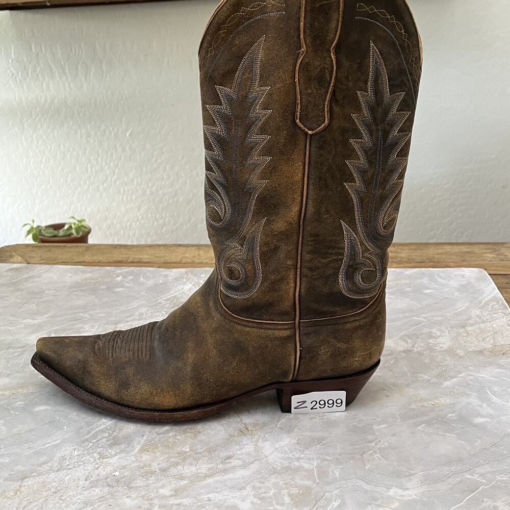 Boot Star by Old Gringo Brown Distressed Cowboy Western Boots Mens 13D Leather - Picture 12 of 16